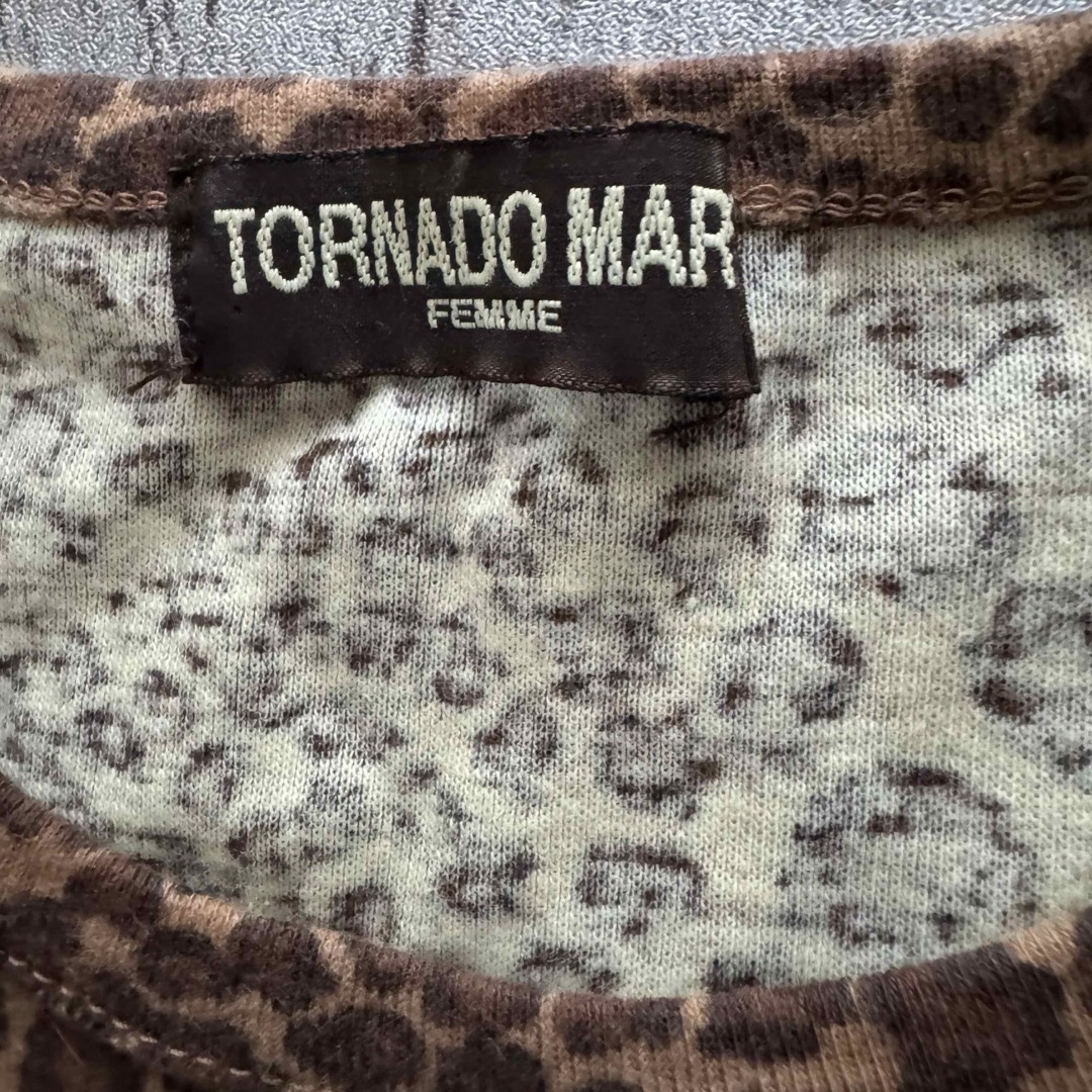 TORNADO MART FEMME - ○ TORNADO MART レオパード ヒョウ柄 7分袖