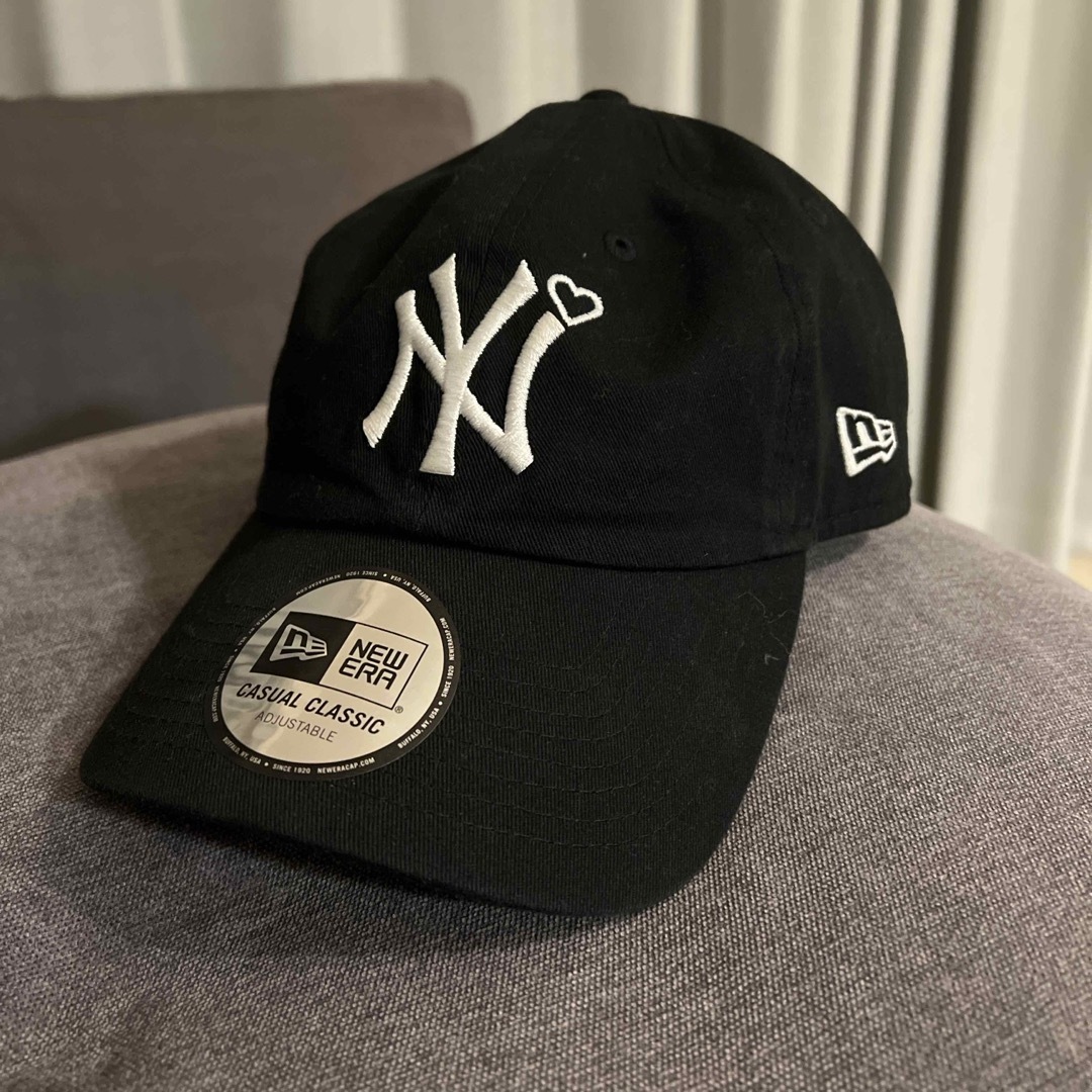 basicks ハートデザイン ヤンキースNEWERAニューエラ CAP 黒の通販 by