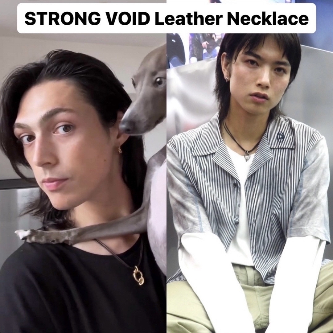 STRONG VOID LEATHER NECKLACEの通販 by RAM shop｜ラクマ