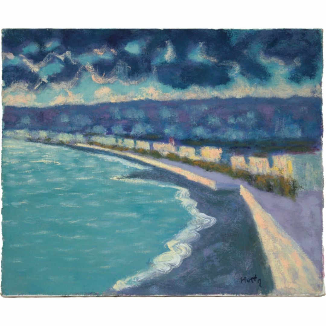 堀田 高『ニース たそがれ』油彩画【真作保証】 絵画の通販 by 北海道