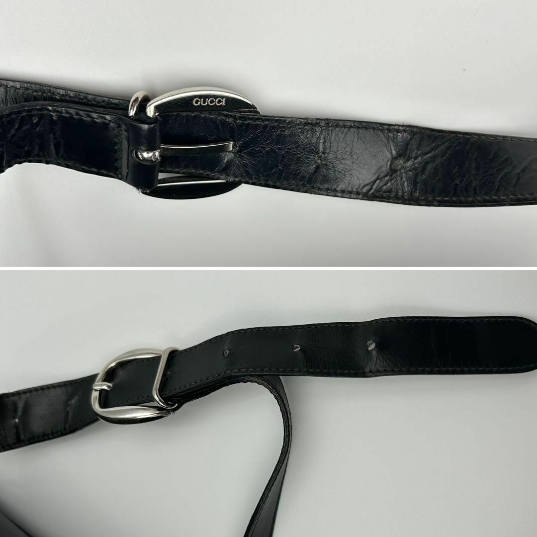 GUCCI - GUCCI バンブー パテントレザー ショルダーバッグ ボディ