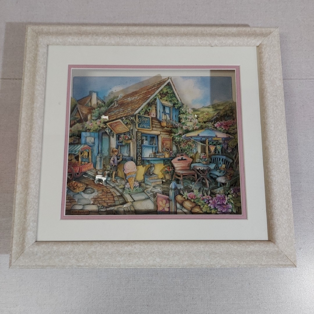 シャドーボックス KimJacobs キムジャコブス 立体絵 額装の通販 by K