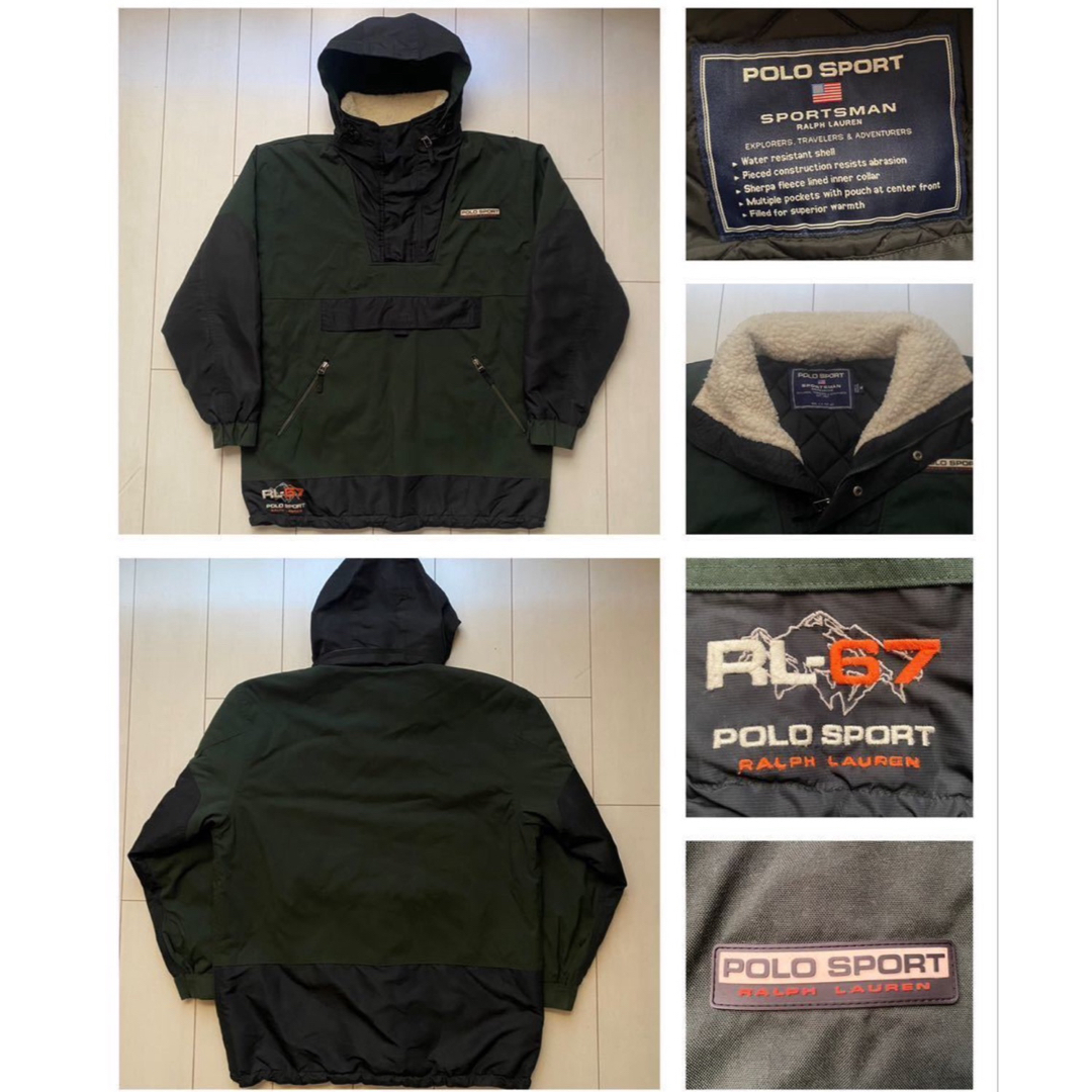 POLO RALPH LAUREN - 美品 90s POLO SPORT ラルフローレン BOA ANORAK