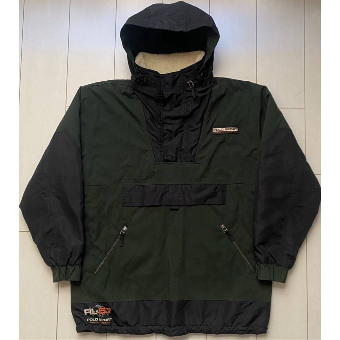 POLO RALPH LAUREN - 美品 90s POLO SPORT ラルフローレン BOA ANORAK