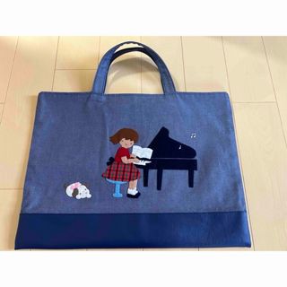familiar - 最終お値下げ！familiar ファミリア♡デニムバッグ ピアノ