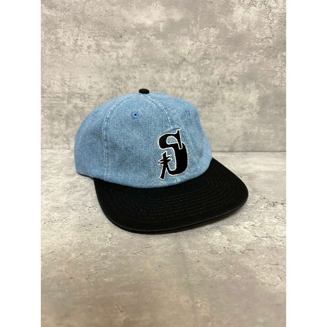 STUSSY - ステューシー ヴィンテージSロゴ ロープロ デニム キャップの