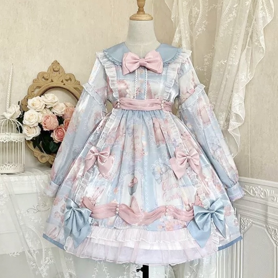 Angelic Pretty - ロリィタ ワンピース ピンク 水色 ゆめかわ 地雷系