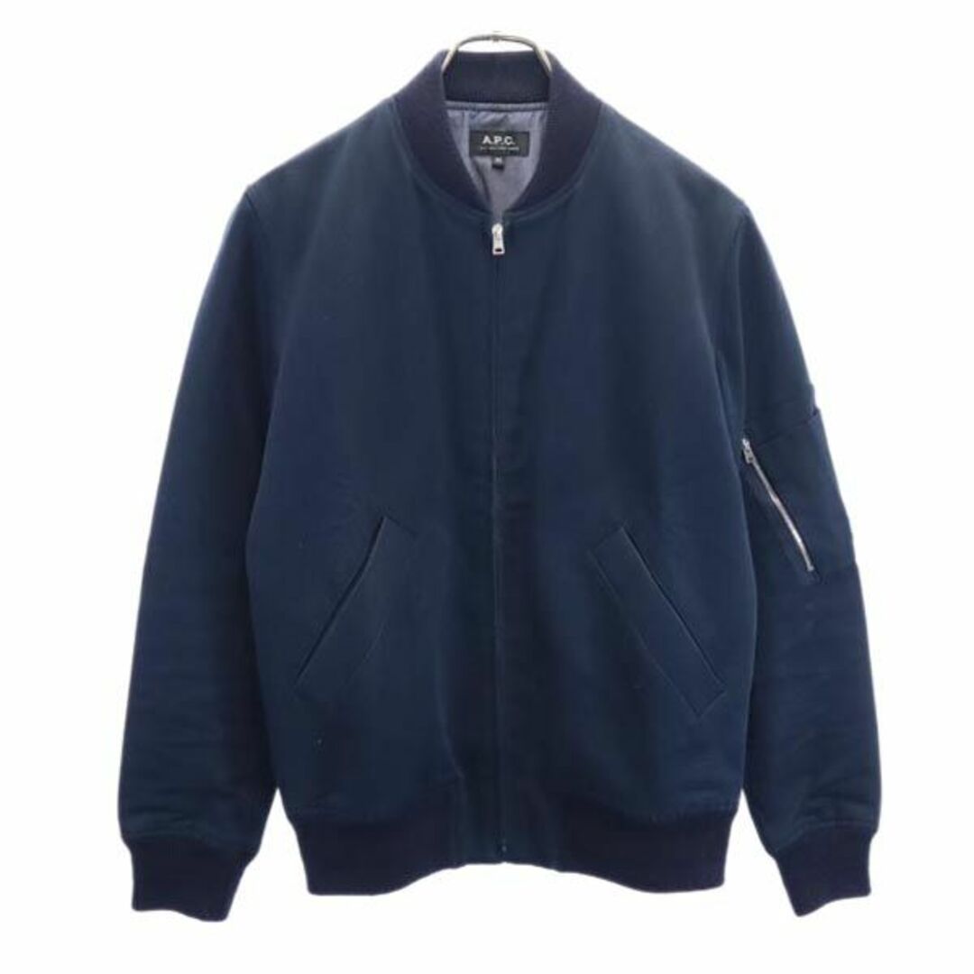 A.P.C - アーペーセー ウールブレンド ジップ ブルゾン XS ネイビー