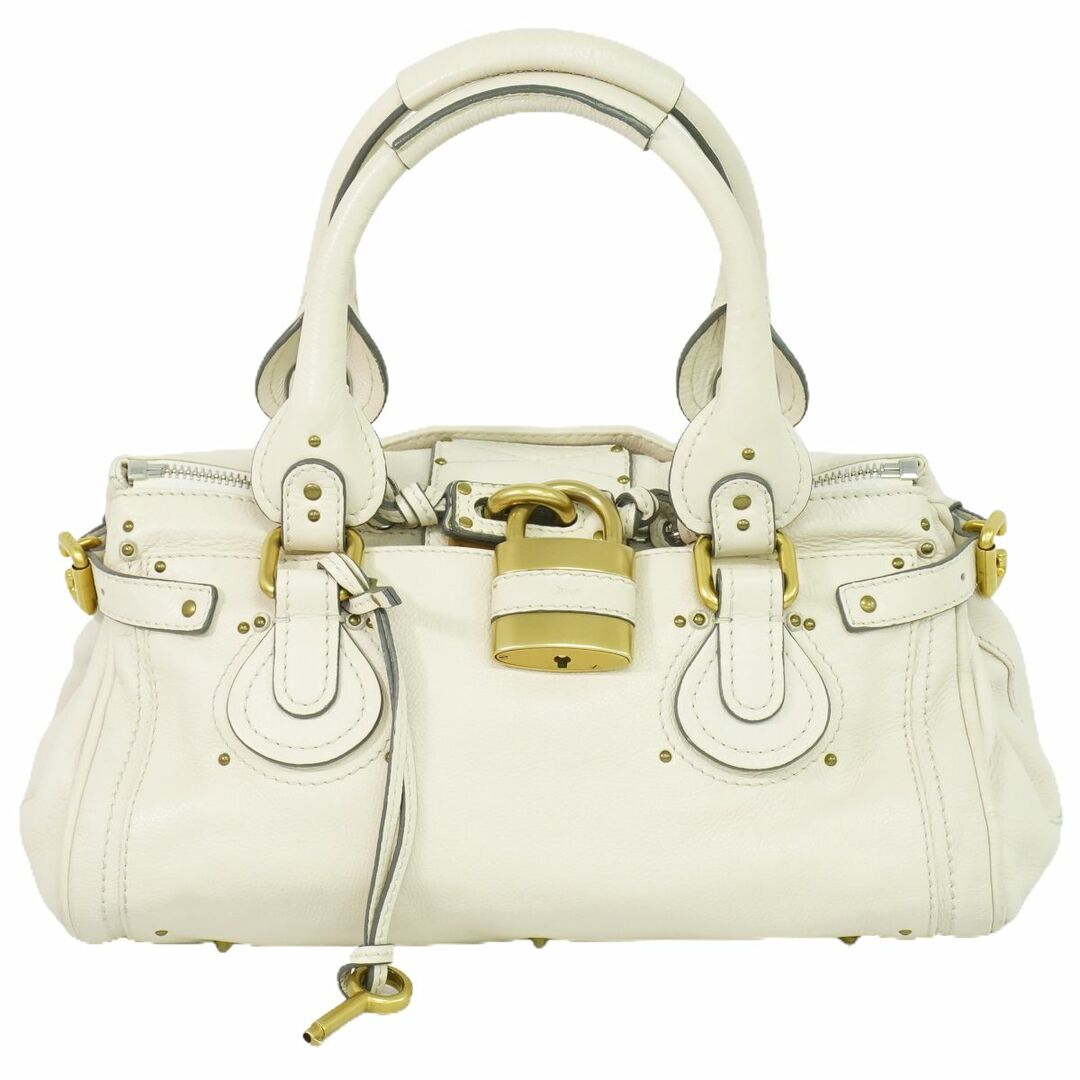 Chloe - 本物 クロエ Chloe パディントン ハンドバッグ レザー オフ