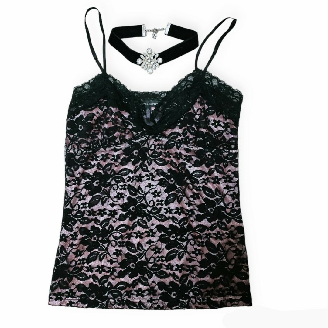 VINTAGE - 00s Y2k 平成ギャル 姫 総レース キャミソール itimi