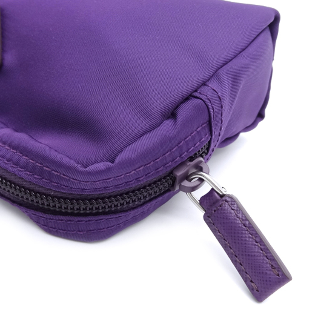 PRADA - プラダ ナイロン ポーチ トライアングルロゴ パープル 紫