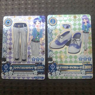 旧アイカツカード パンツ×1·シューズ×1 2枚セットの通販 by みや's