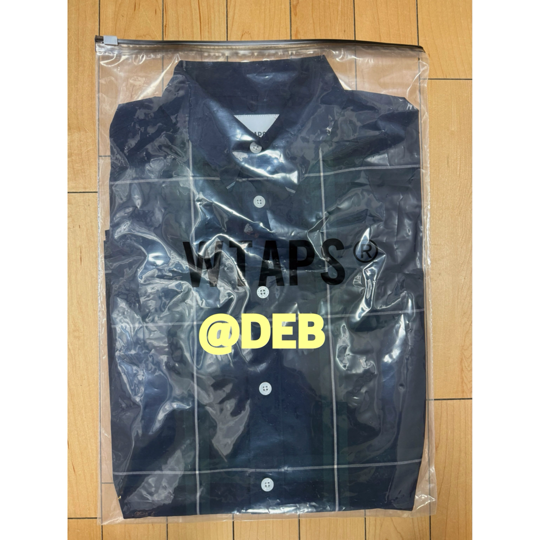 W)taps - WTAPS TXT 01 LS SHIRT NAVY CHECK Mサイズの通販 by でぶ