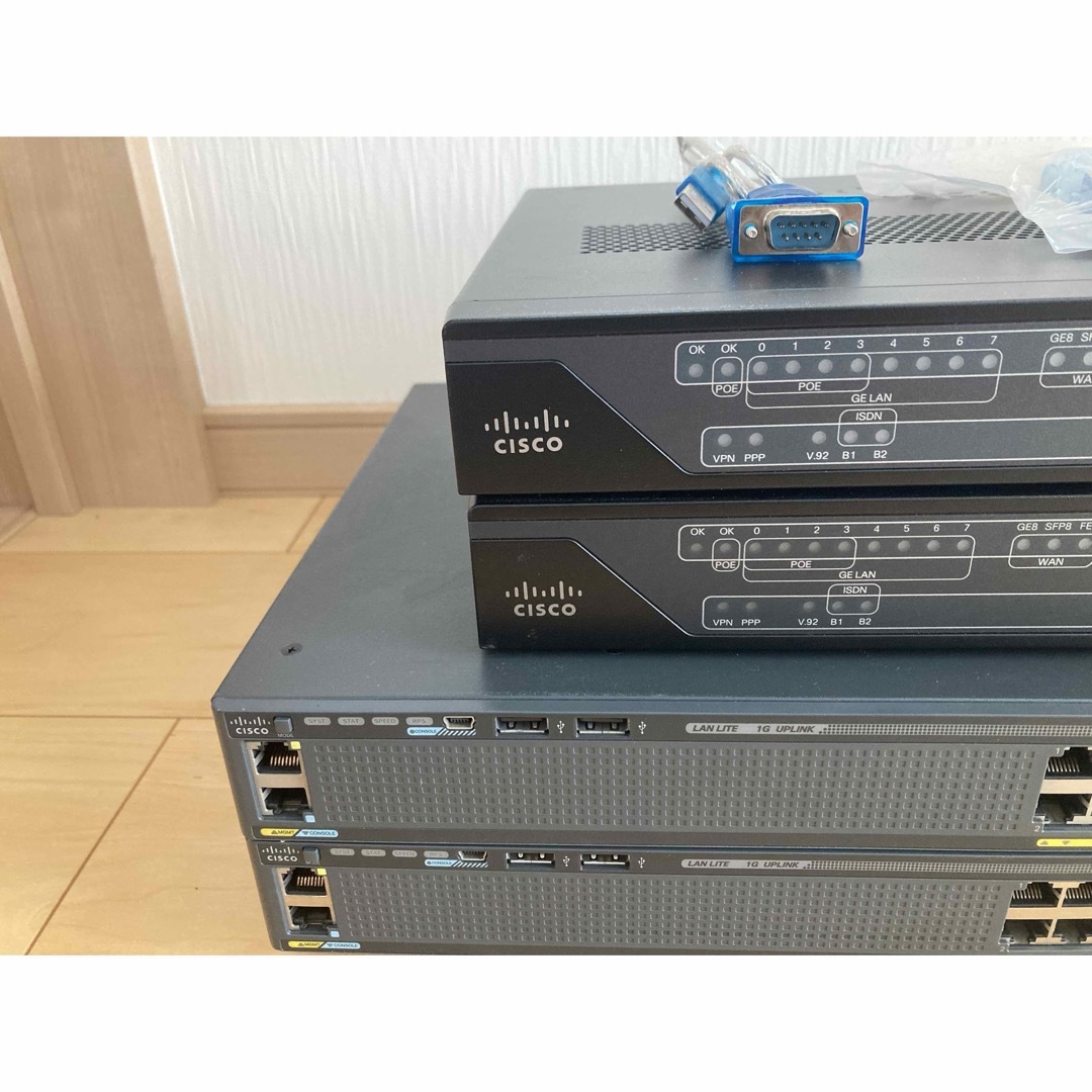 CISCO - 【CCNA、CCNP】4台Cisco891FJ、Catalyst2960Xの通販 by