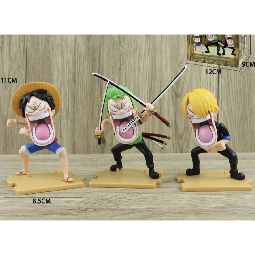 ワンピース ゾロ サンジ ルフィフィギュア PVC製品 ガレージキットの