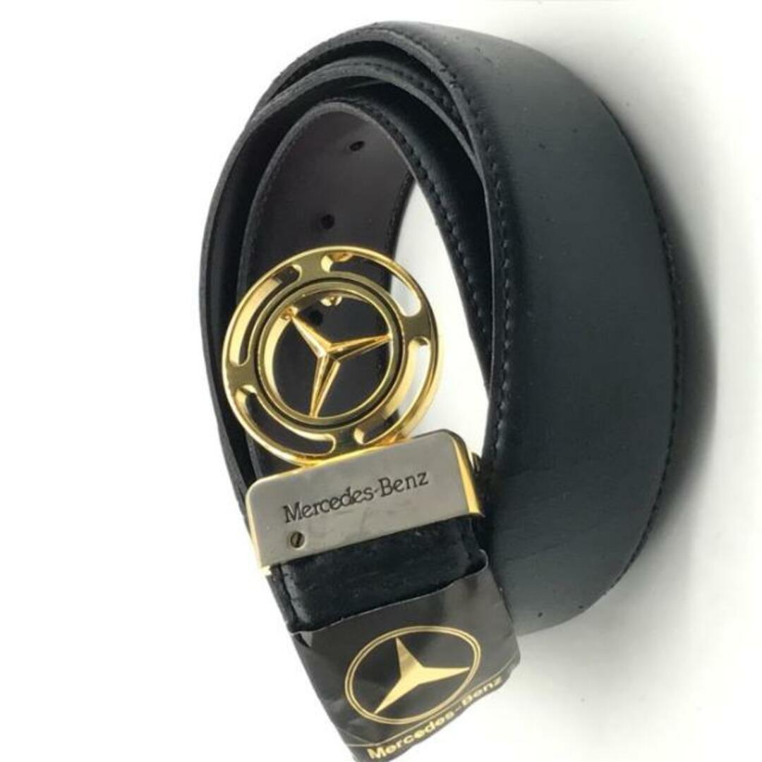 Mercedes Benz メルセデスベンツ レザー ロゴ バックル ベルト