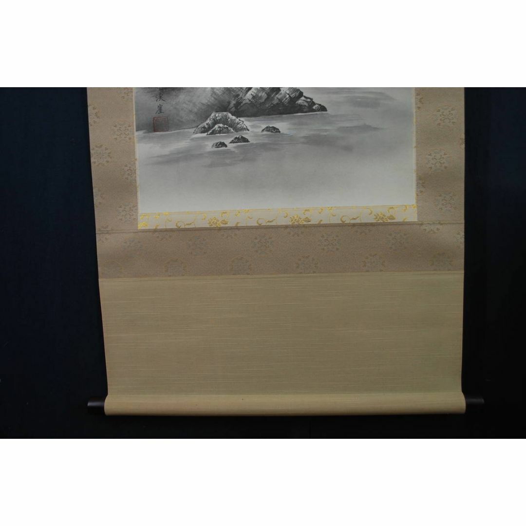 真作】渓崖/水墨山水図/掛軸☆宝船☆U-3の通販 by 掛軸✩宝船✩'s shop