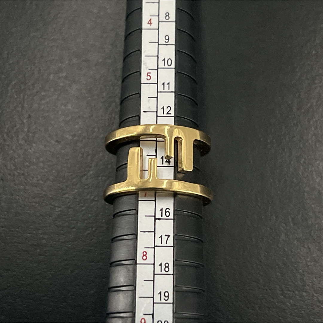 FENDI - FENDI フェンディ 指輪 リング オーロック FFロゴ ゴールド M