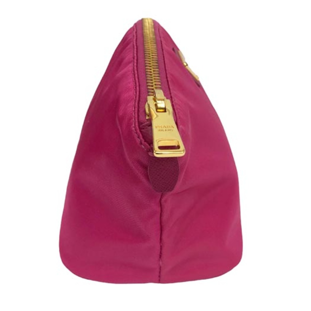 PRADA - プラダ ナイロン ポーチ トライアングルロゴ ピンク×ゴールド