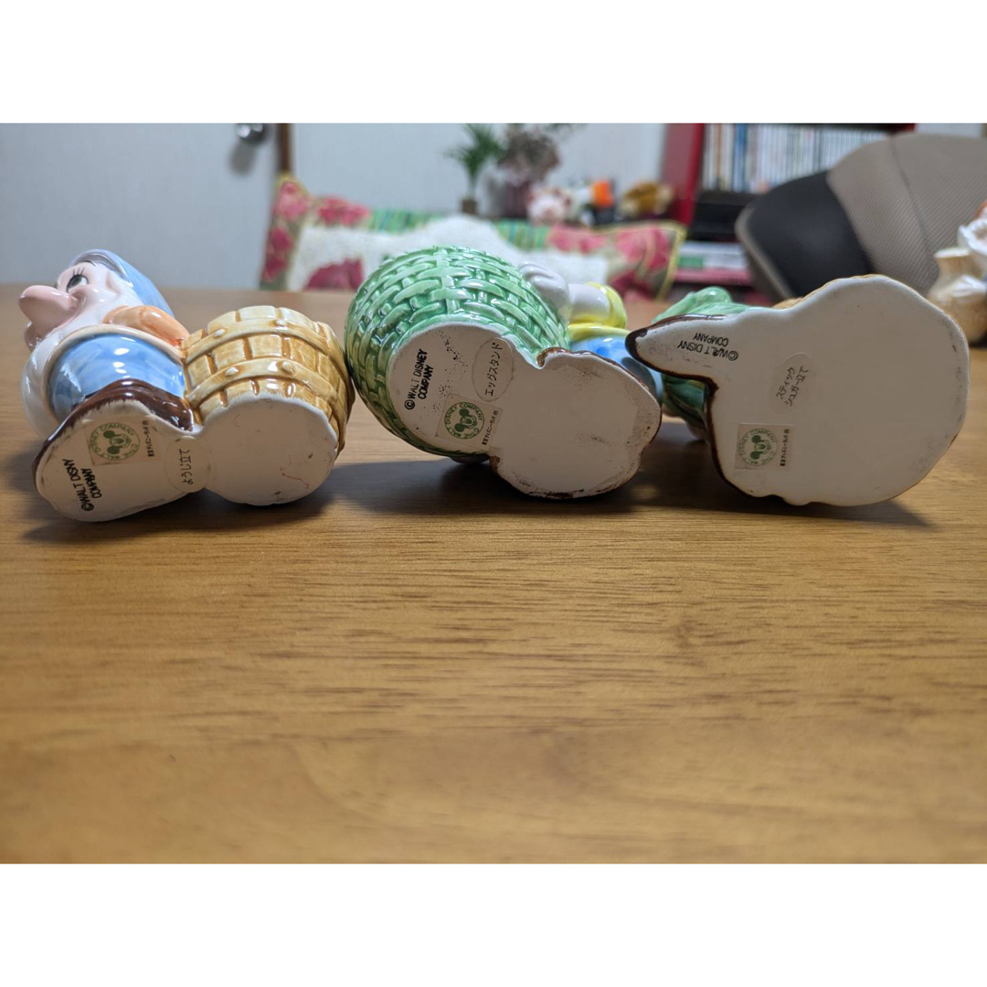 東京ディズニーランド 7人の小人 白雪姫 調味料入れ 陶器 8点セットの