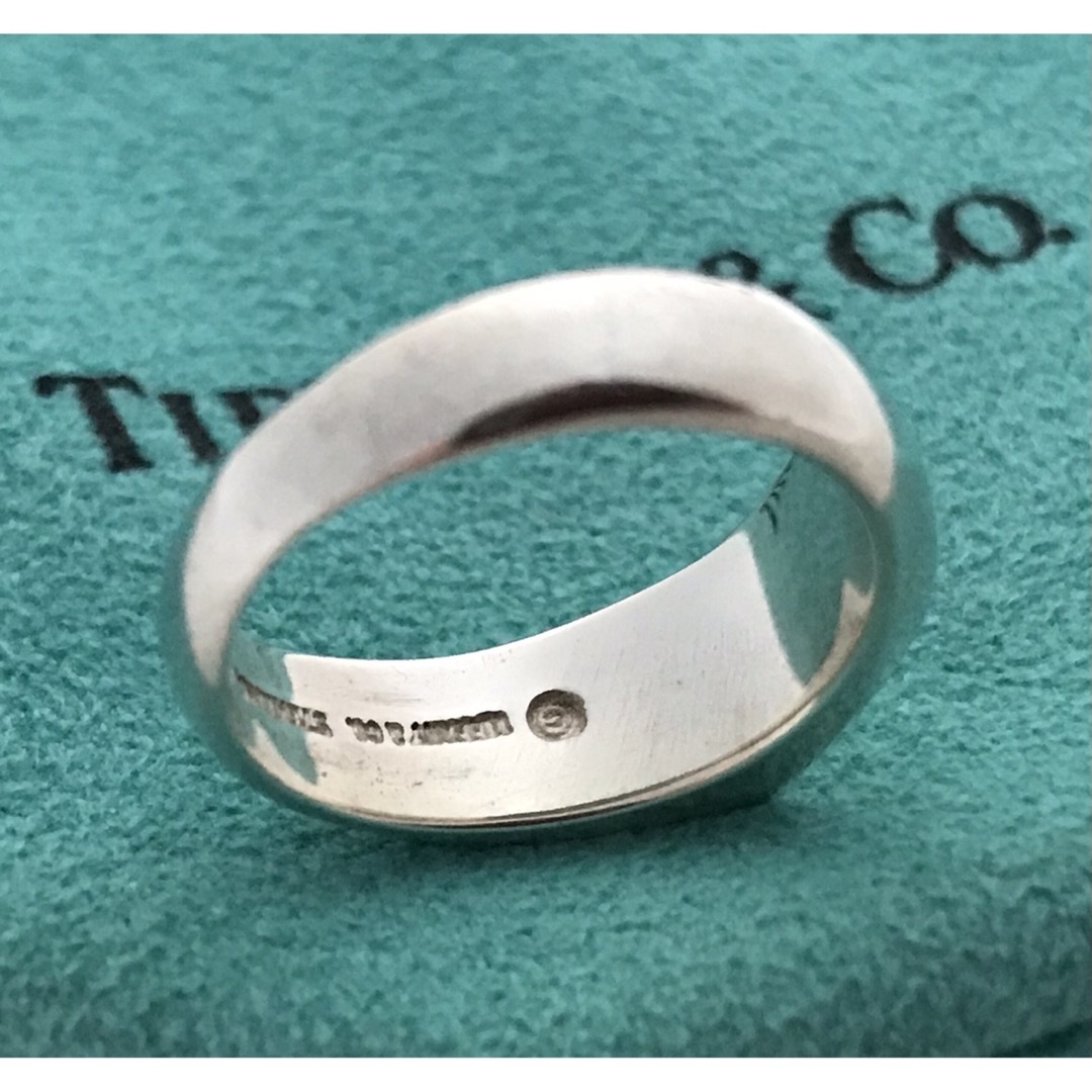TIFFANY ティファニーカーブドバンドリング シルバー925 10号