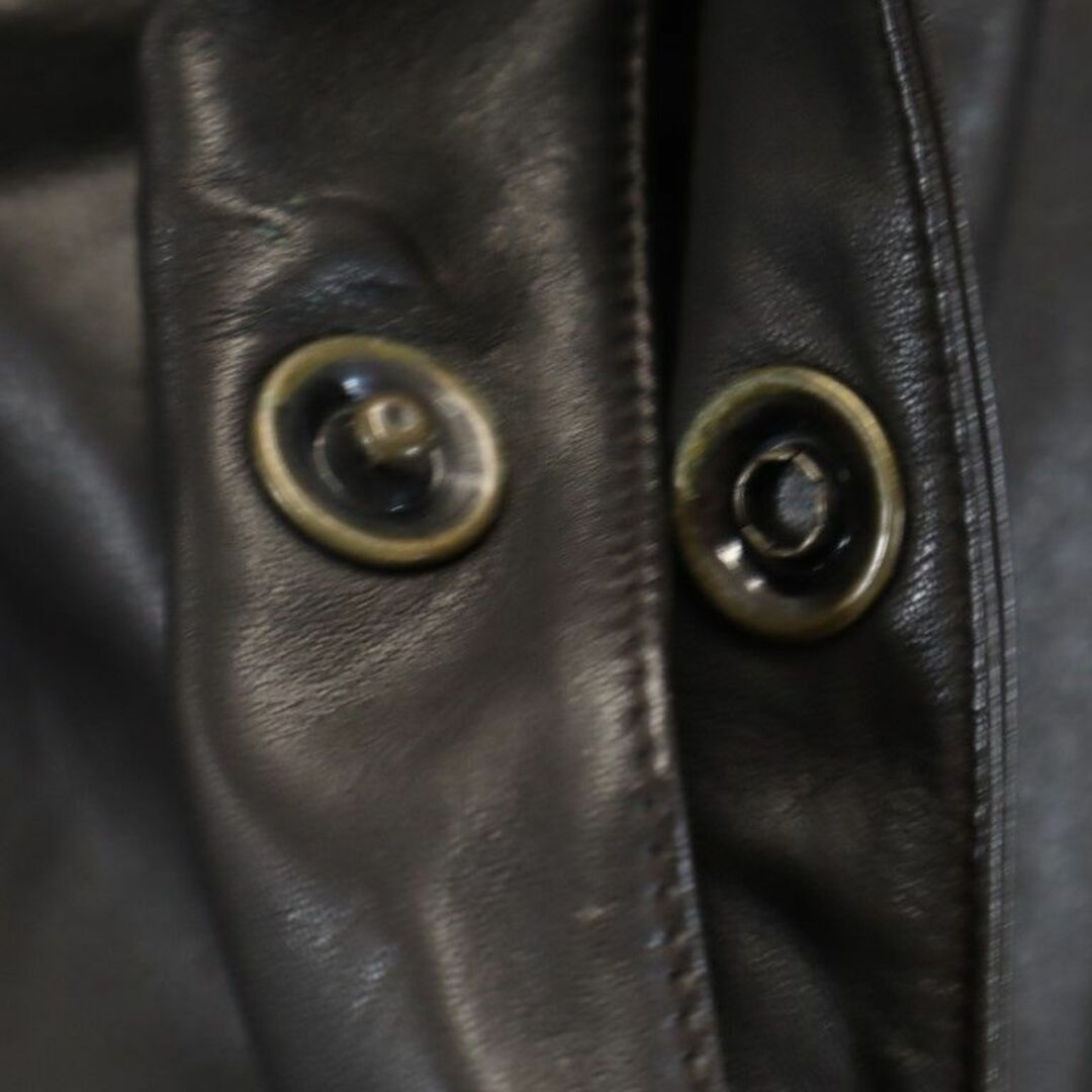 BURBERRY - バーバリー レザーコート ブラック系 BURBERRY メンズの