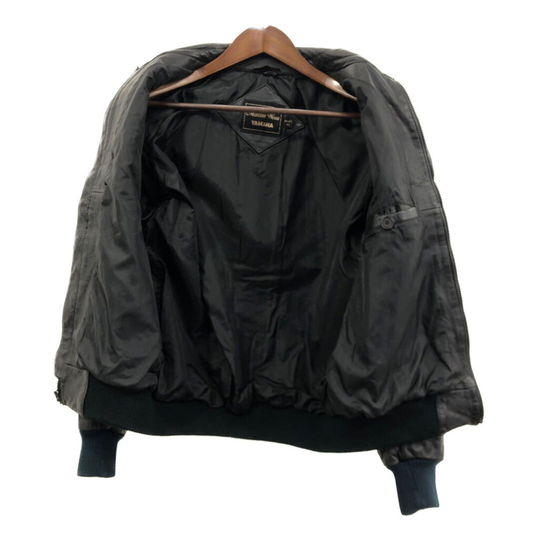 80年代 YAMAHA ヤマハ レザー シングル ライダースジャケット バイク
