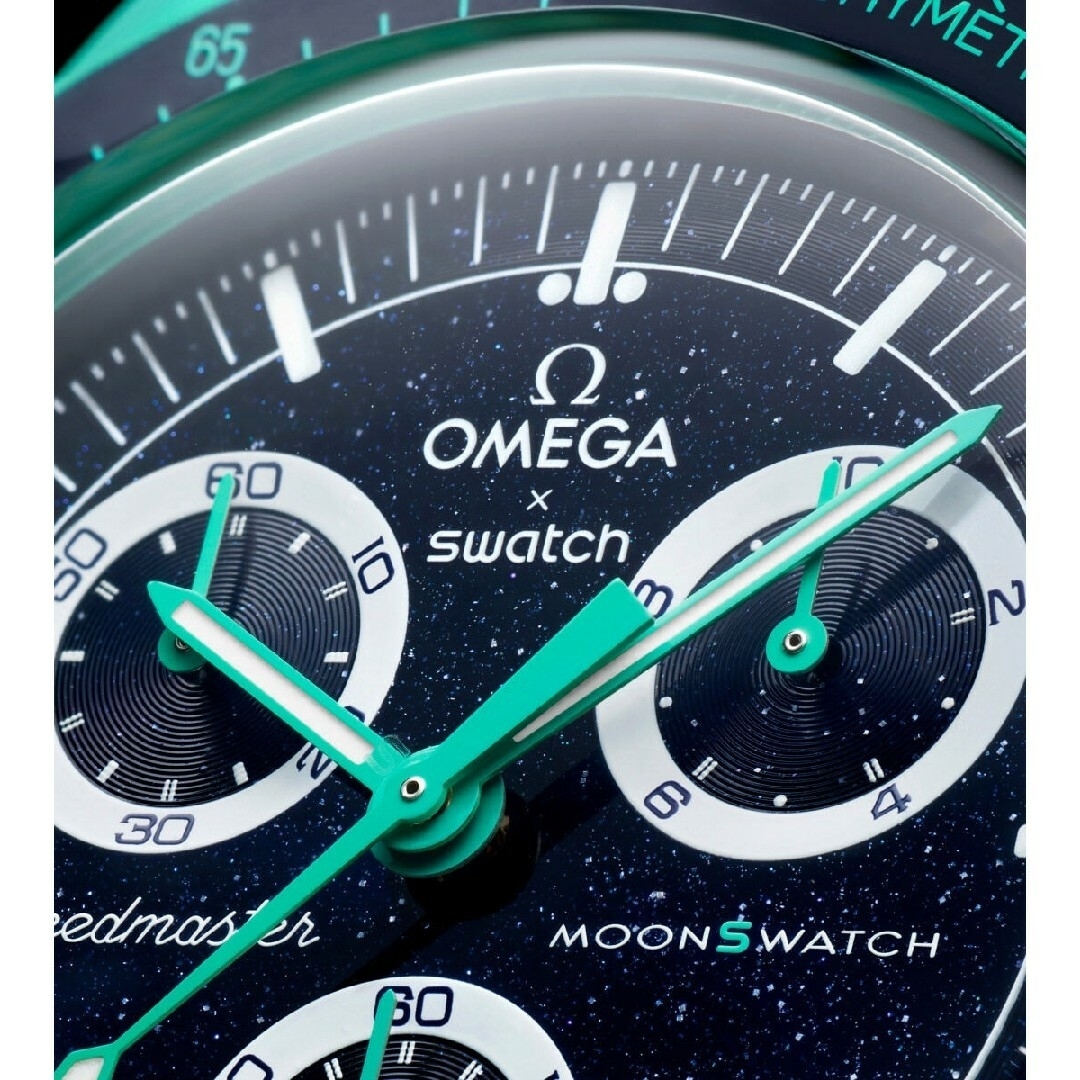 swatch - スウォッチ オメガ swatch omega polar lights 緑 紺の通販