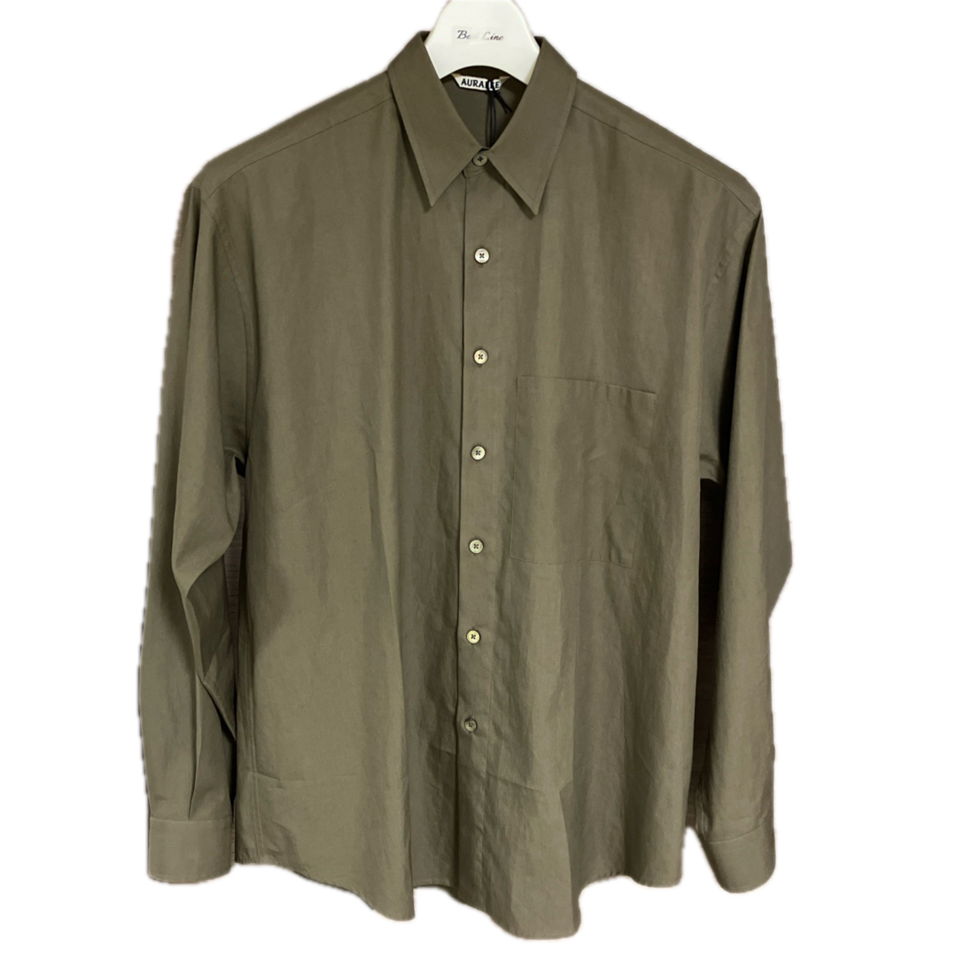 AURALEE - オーラリー WASHED FINX TWILL BIG SHIRT サイズ5の通販 by