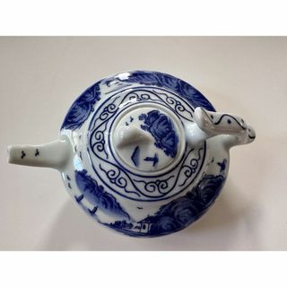 中国茶器 銘：大清康熙年製 水差 湯呑み 蓋付き 青花 骨董の通販 by 吉