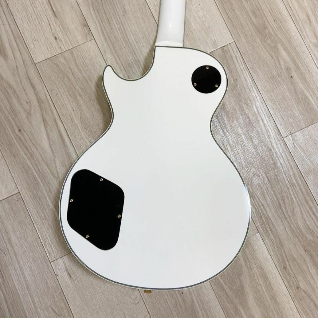 Burny レスポール カスタム セットネック 白 LP エレキギター500の通販