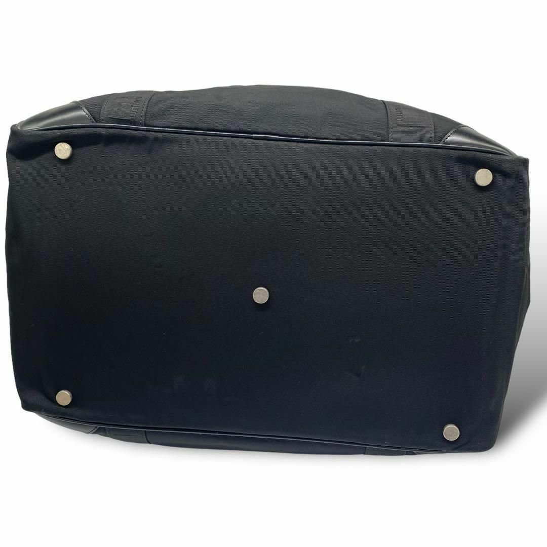 ダンヒル ボストンバッグ レザー 黒 ブラック 大容量 旅行 ゴルフ ビジネス