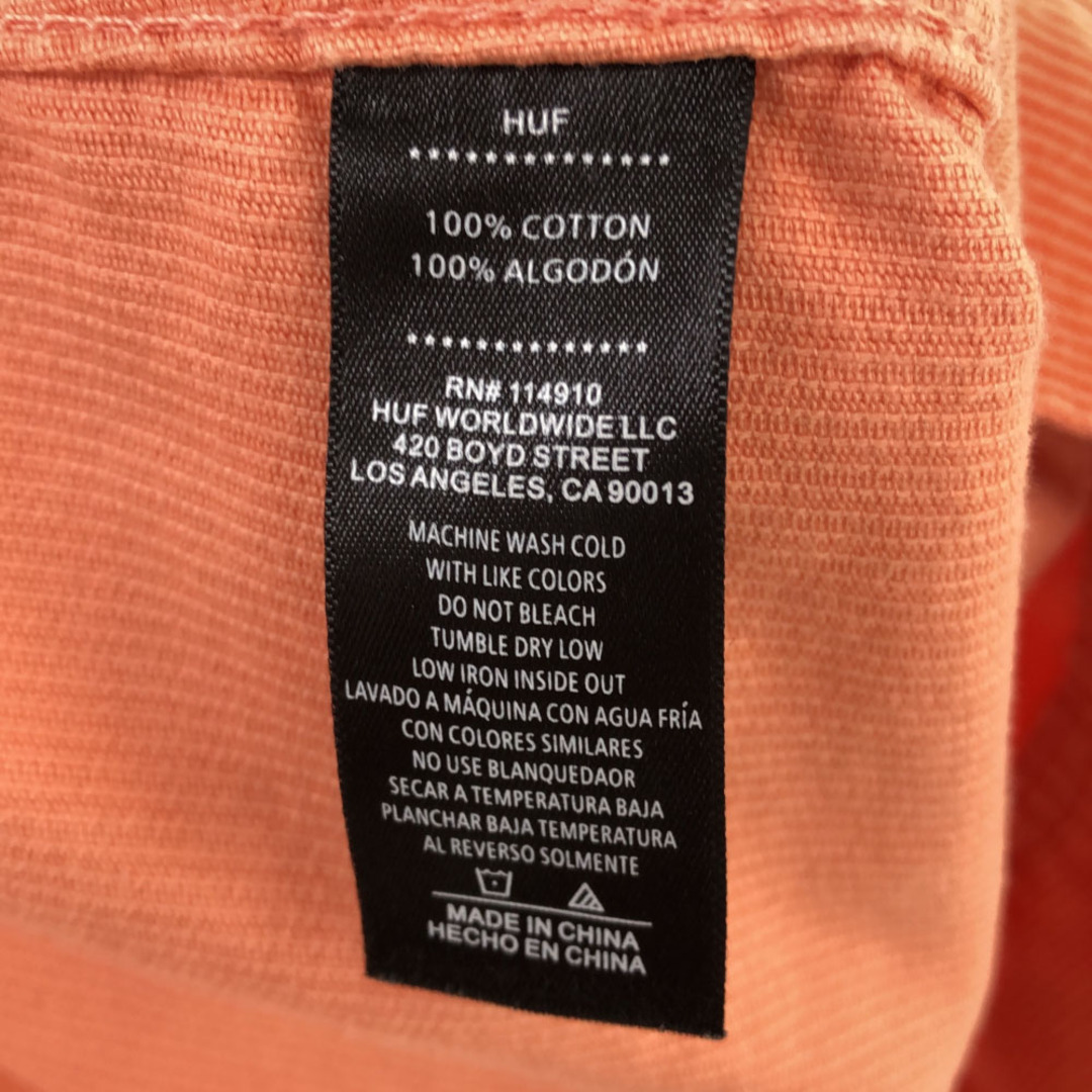 HUF - ハフ 刺繍 コーデュロイジャケット M オレンジ HUF メンズの通販