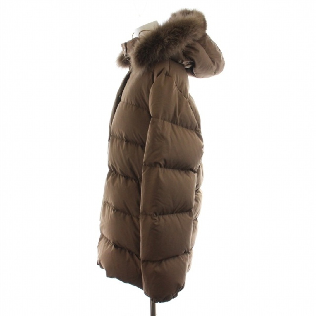 MONCLER - モンクレール 茶タグ ダウンジャケット ファー フード