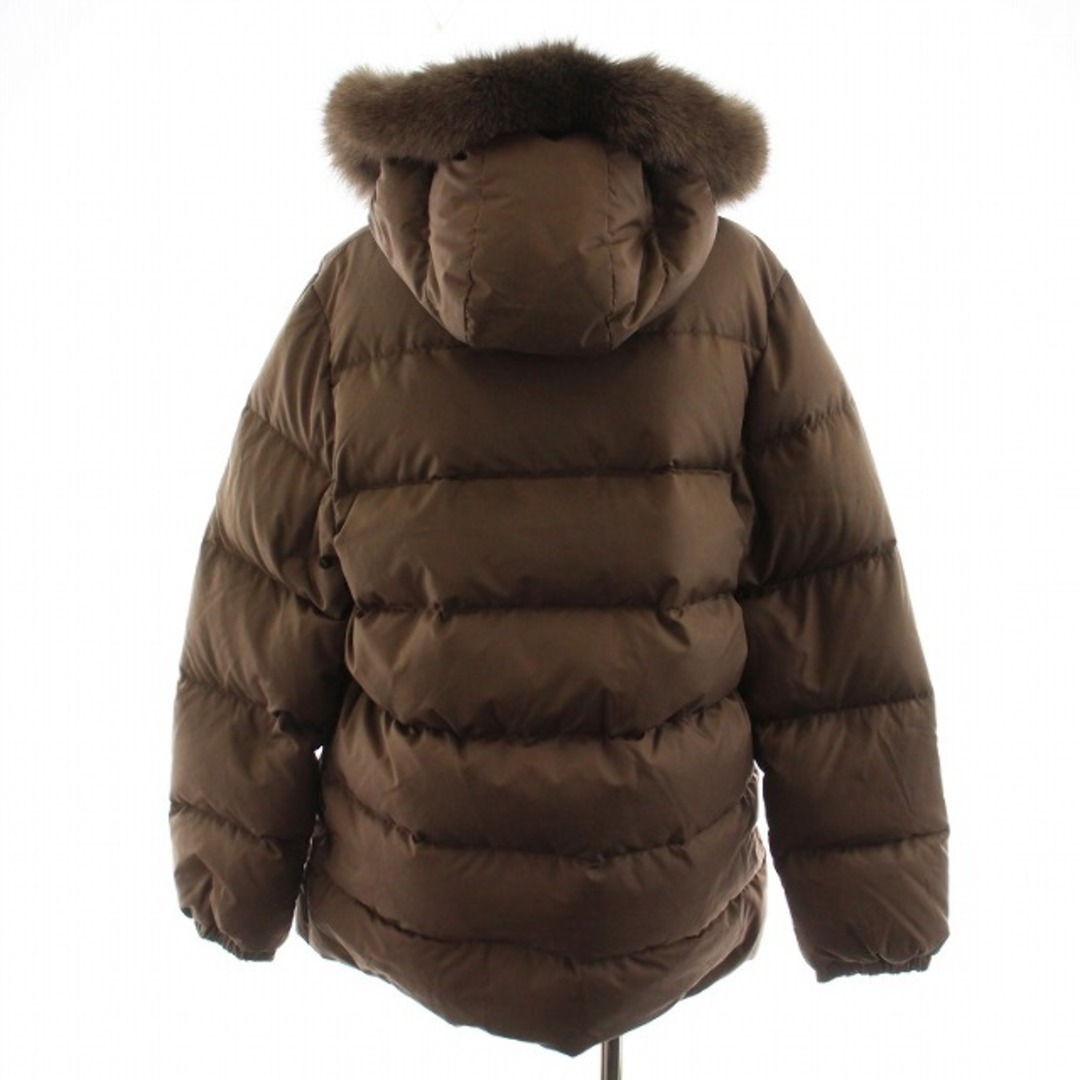 MONCLER - モンクレール 茶タグ ダウンジャケット ファー フード