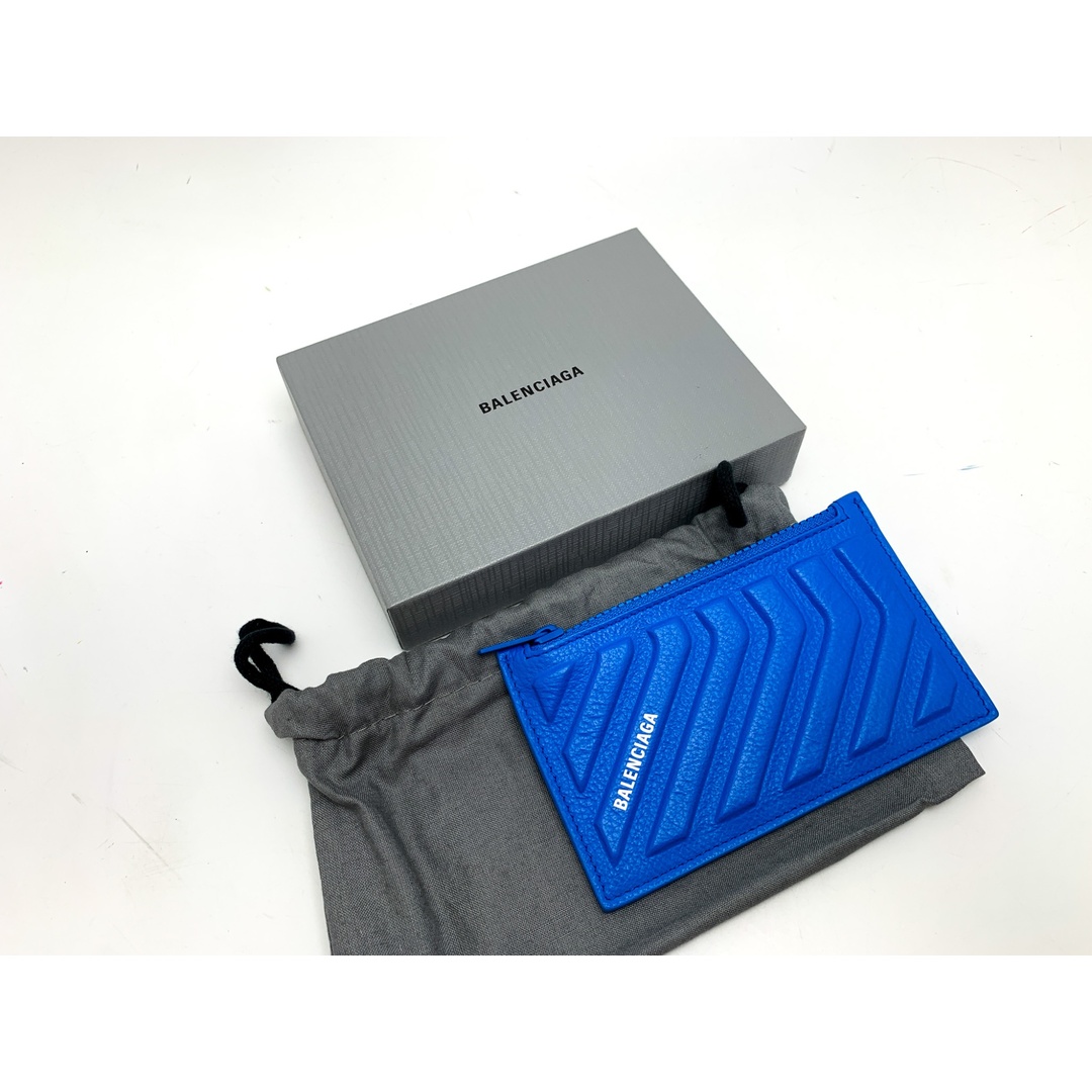 BALENCIAGA - BALENCIAGA バレンシアガ ブルー 青 カードケース 663714
