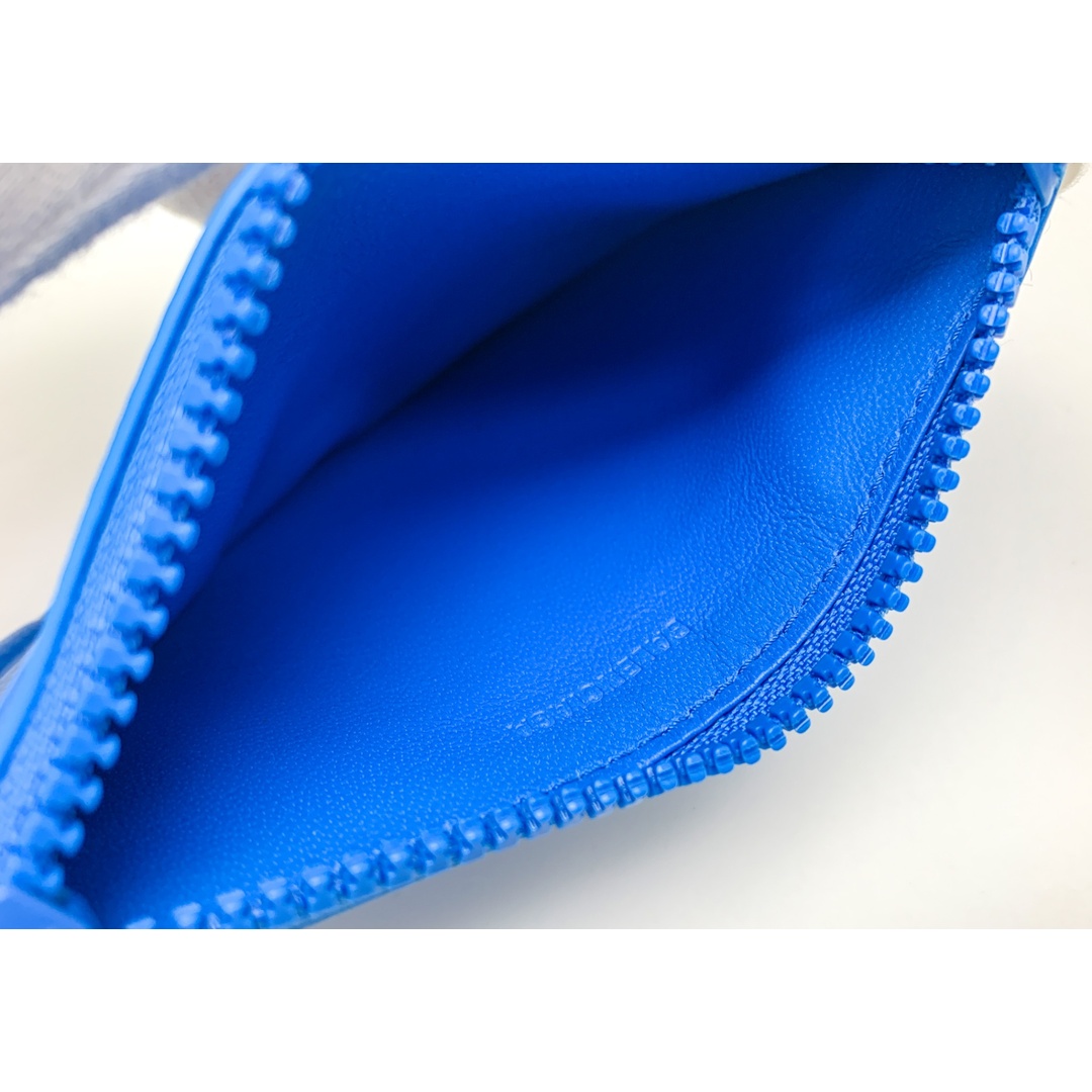 BALENCIAGA - BALENCIAGA バレンシアガ ブルー 青 カードケース 663714
