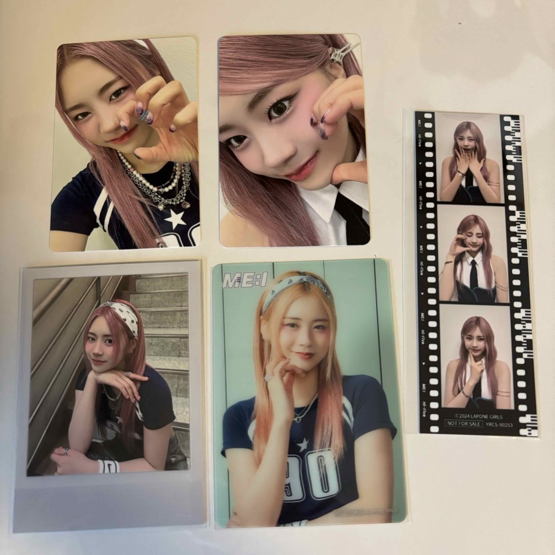 ME:I 佐々木心菜 トレカ 3cut ポラロイド クリアトレカ タワレコの通販