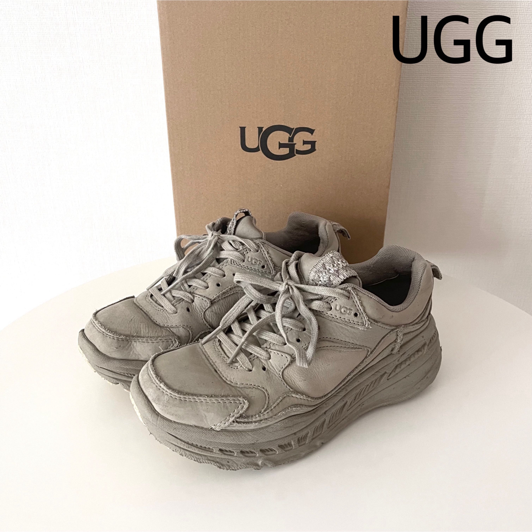 UGG - UGG 厚底 スニーカー グレー 24.5cm CA805 靴 ダッドスニーカー