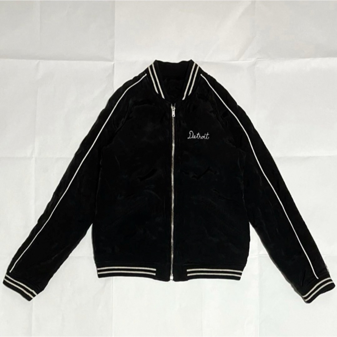 希少ヒステリックグラマースカジャンベロアリバーシブルレーシング紫黒