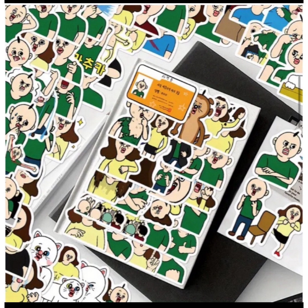 韓国 パンパンイ ステッカー パンパンくんの日常 シール セット売り 73