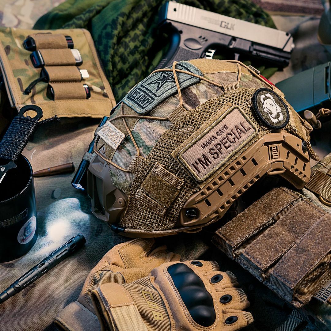 色:マルチカム迷彩】OneTigris ヘルメットカバー MC ヘルメット保護の