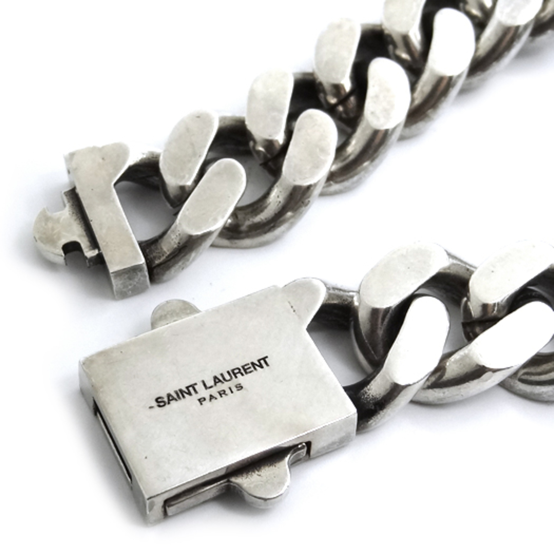 SAINT LAURENT - サンローランパリ メタルチェーンブレスレット 約18cm