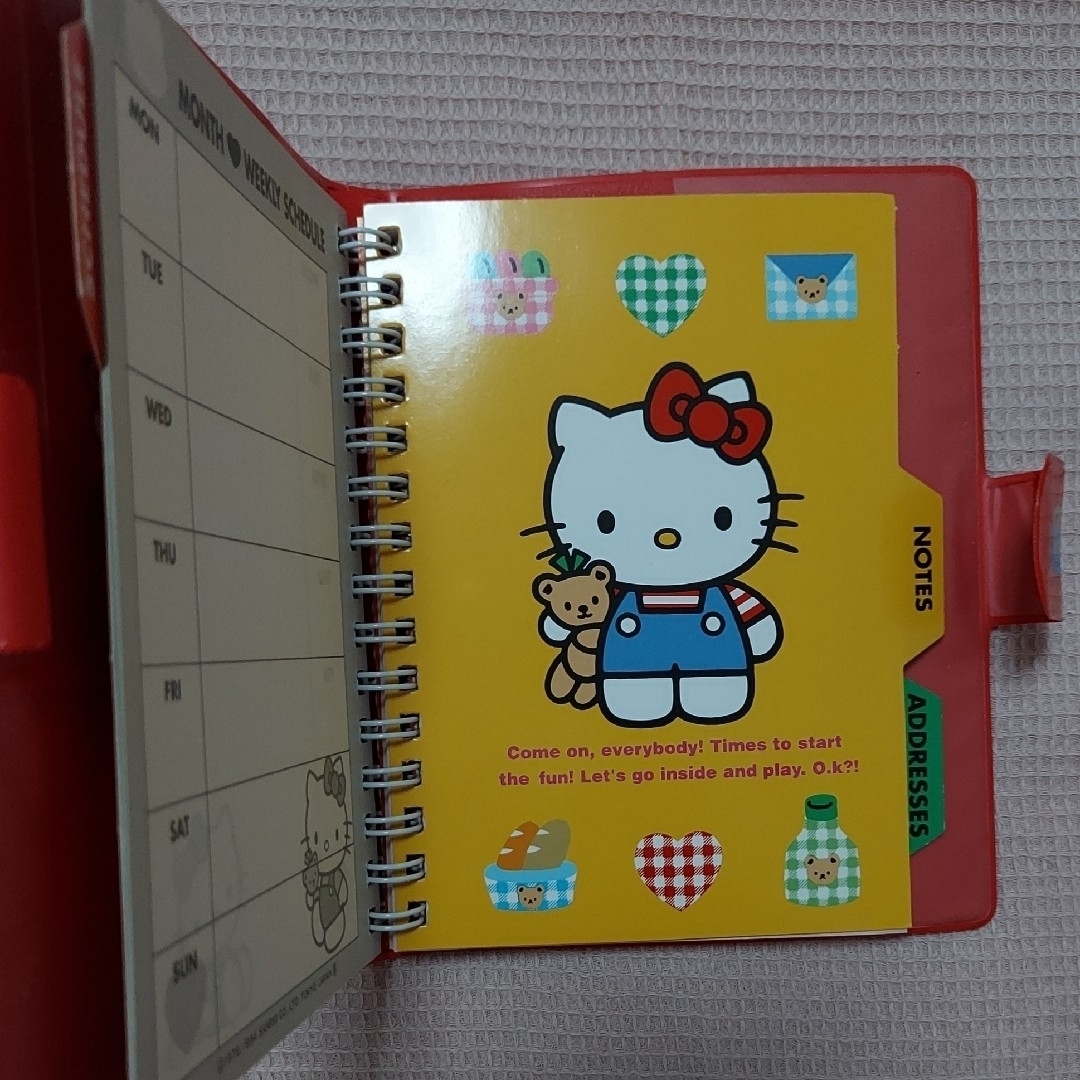 ハローキティ - ハローキティ 平成レトロ 書き込み式スケジュールの