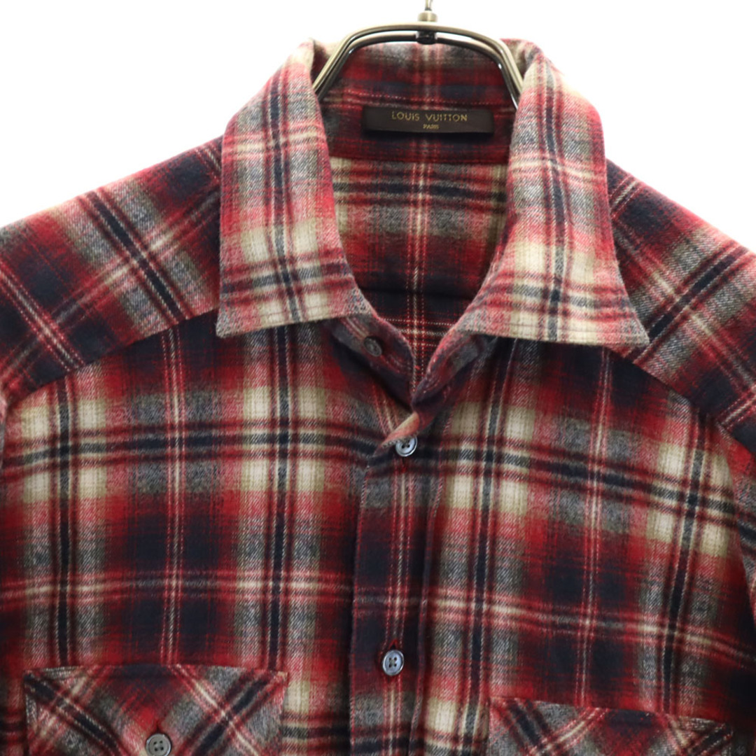 LOUIS VUITTON - ルイヴィトン イタリア製 チェック柄 長袖 ネルシャツ