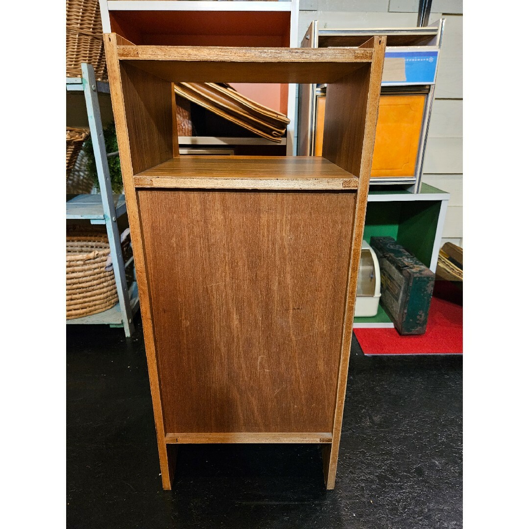 昭和 レトロ キャビネット 木製 収納 電話台 アンティーク