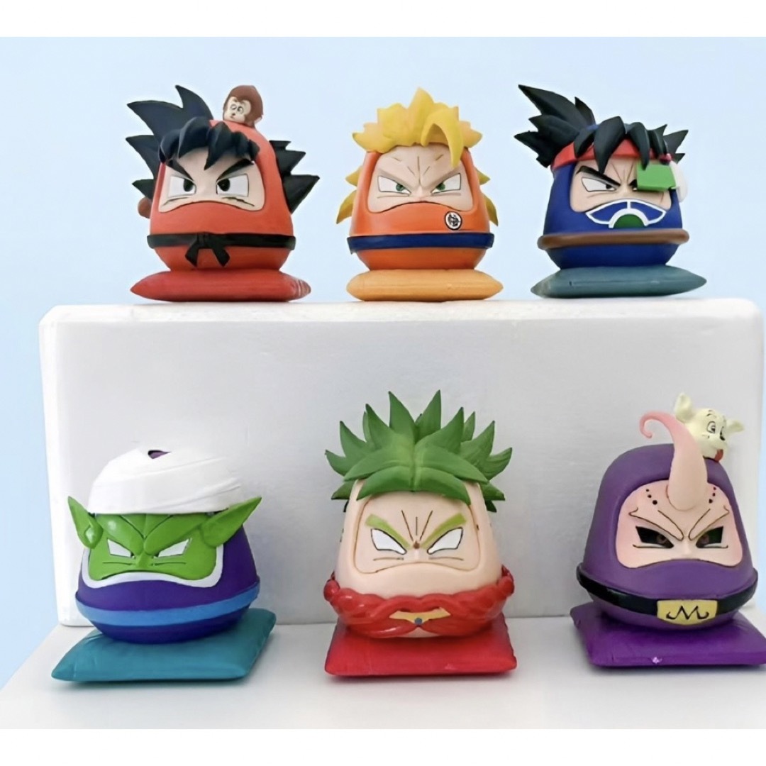 ドラゴンボール 6体 ダルマシリーズ 孫悟空ブロリー PVC製品 ガレージ
