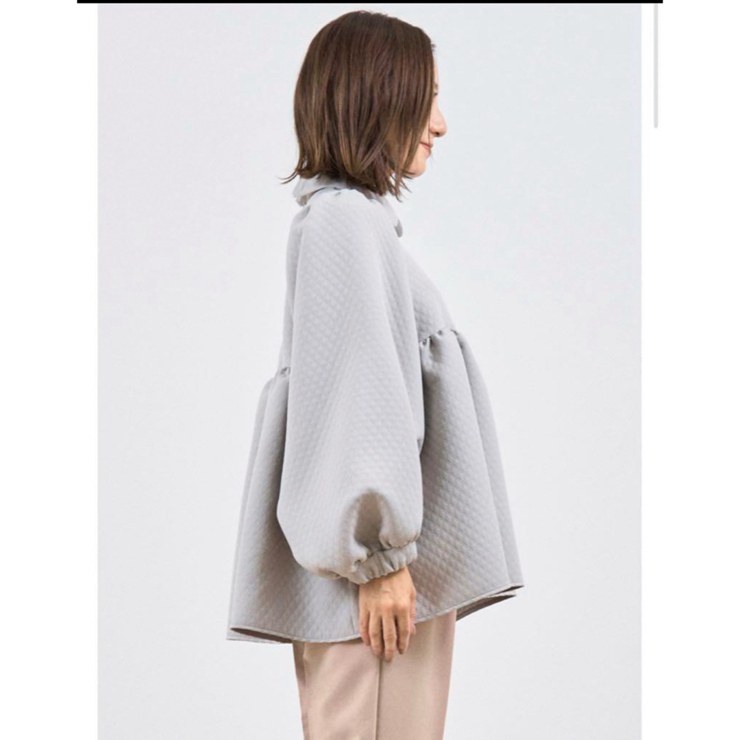 2024SS/Yori/ヨリ/キルトライクボリュームブラウス/