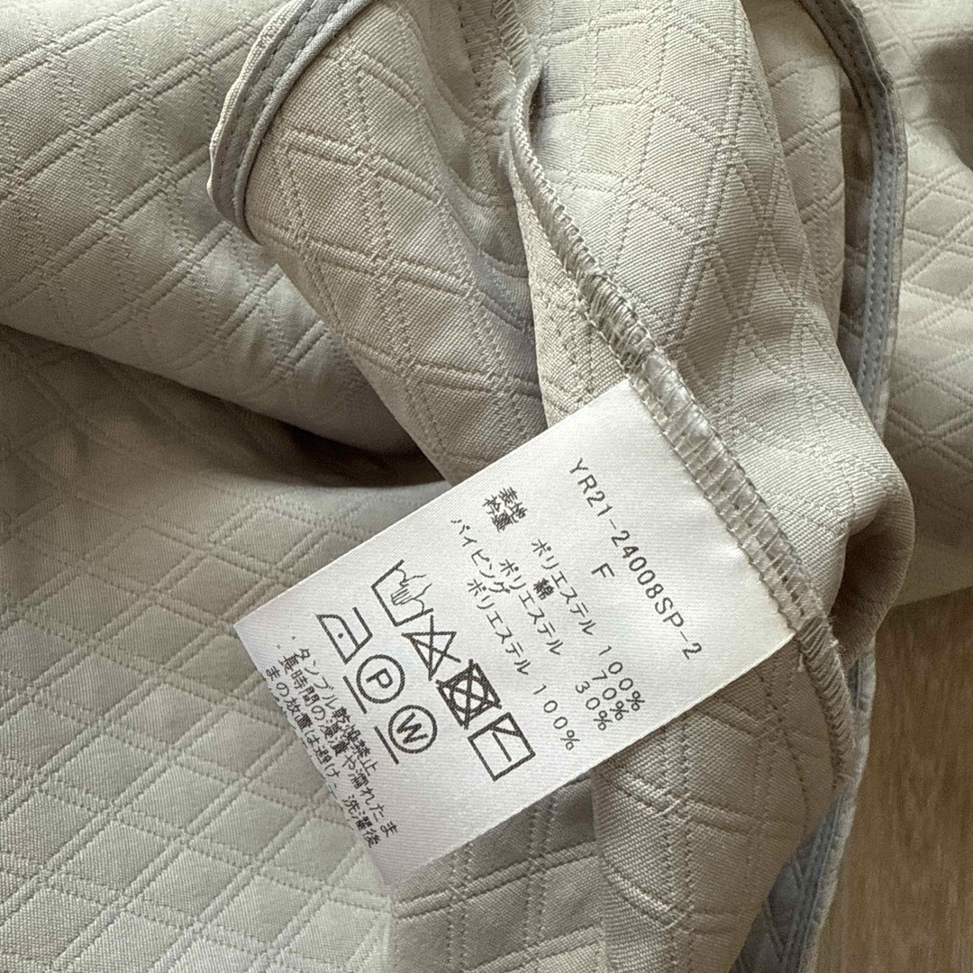 2024SS/Yori/ヨリ/キルトライクボリュームブラウス/