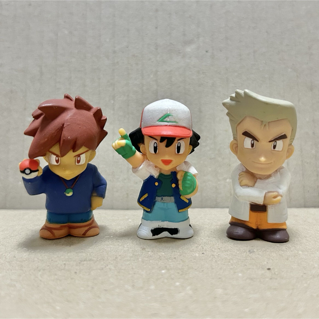 ポケモンキッズ サトシ シゲル オーキド博士 指人形 初期の通販 by